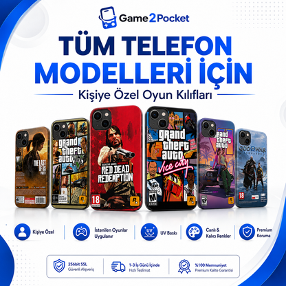 Game2Pocket™ Kişiye Özel Telefon Kılıfı