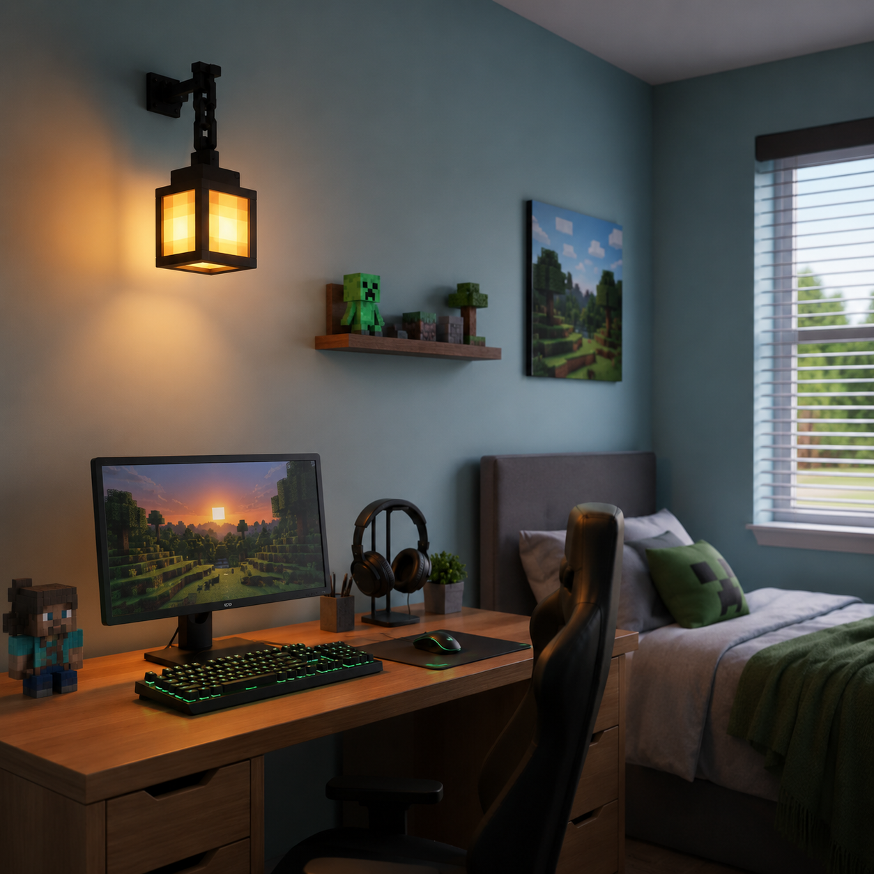 Game2Pocket™ Minecraft Duvar Lambası
