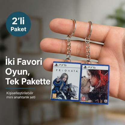 Game2Pocket™ Kişiye Özel Mini Oyun Kutusu Anahtarlık