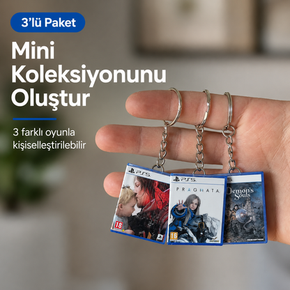 Game2Pocket™ Kişiye Özel Mini Oyun Kutusu Anahtarlık