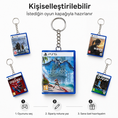 Game2Pocket™ Kişiye Özel Mini Oyun Kutusu Anahtarlık