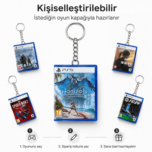 Game2Pocket™ Kişiye Özel Mini Koleksiyon Kutusu Anahtarlık - Game2Pocket™
