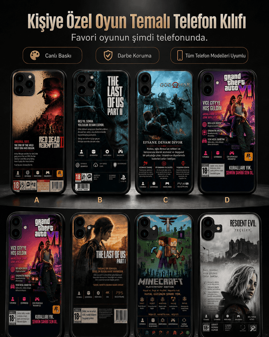 Game2Pocket™ Kişiye Özel Telefon Kılıfı - Game2Pocket™