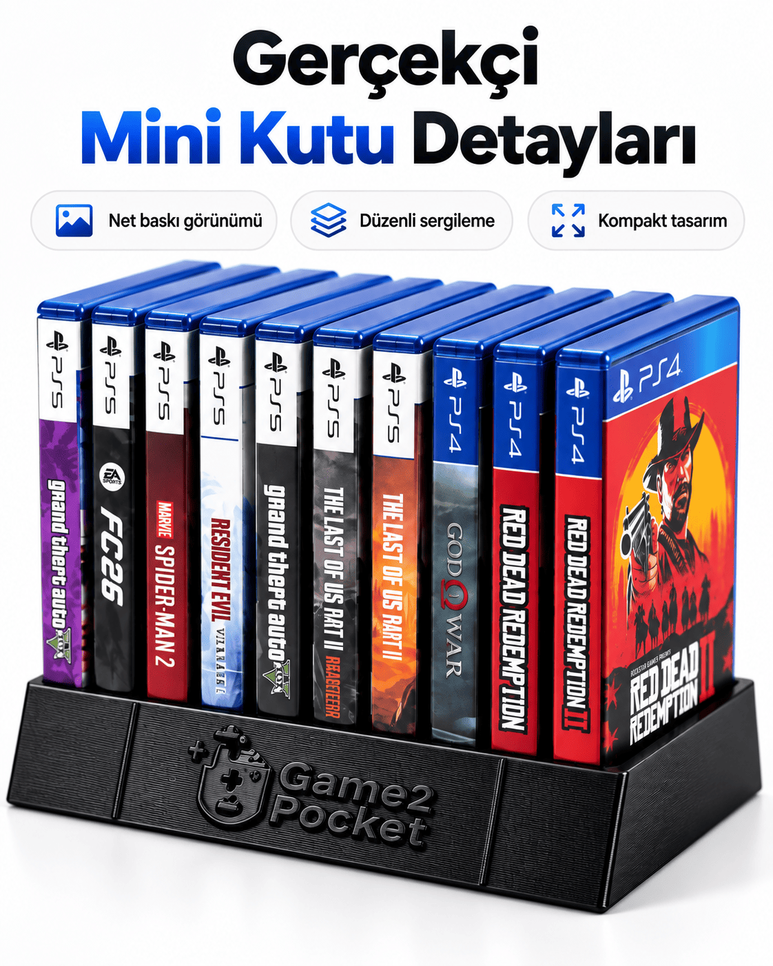 Game2Pocket™ Mini Oyun Arşivi – 10'lu Koleksiyon Seti