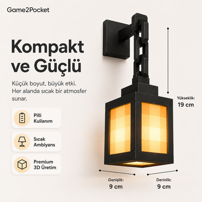 Game2Pocket™ Minecraft Duvar Lambası