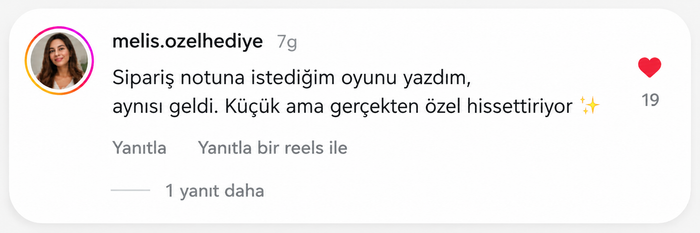 Müşteri yorumu